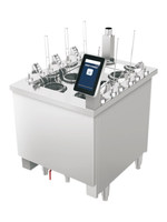 Cuisinière à nouilles à gaz Yawei à six brûleurs avec levage intelligent et cuisson automatique pour nouilles et boulettes
