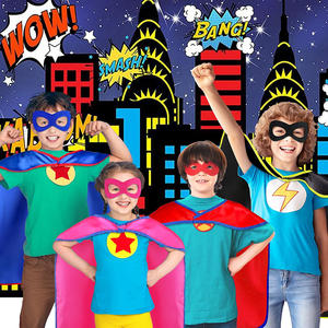 थोक नारंगी एकल परत वेक्र। त्योहार के प्रदर्शन के लिए बच्चों और वयस्कों का सुपरमैन कैप 70 * आकार - Product Image 6