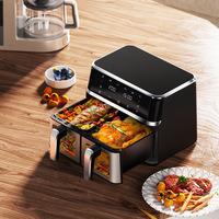 Friteuse à air 10L double panier fabricant de friteuse à air vente en gros d'appareils électriques appareils ménagers multifonctionnels de cuisine