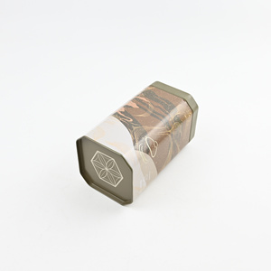 Lata de Té Metálica Hexagonal, Envase Decorativo de Hojalata, Empaque Personalizado Impreso para Almacenamiento de Té - Product Image 6