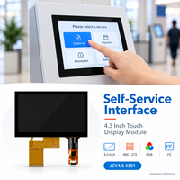 Modul Layar LCD TFT Profesional 4.3 Inci 480x272 dengan Layar Sentuh Kapasitif dan Antarmuka RGB