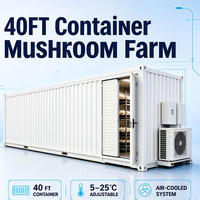 Conteneur de culture de champignons, cabine modulaire pour champignons, facile à déplacer, équipement professionnel pour la culture de champignons