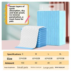 Tapis absorbants pour animaux de compagnie, coussinets anti-urine pour chiens, couches absorbantes épaissies, pour l'apprentissage de la propreté des chats, soins universels, en matériau non tissé - Product Image 4
