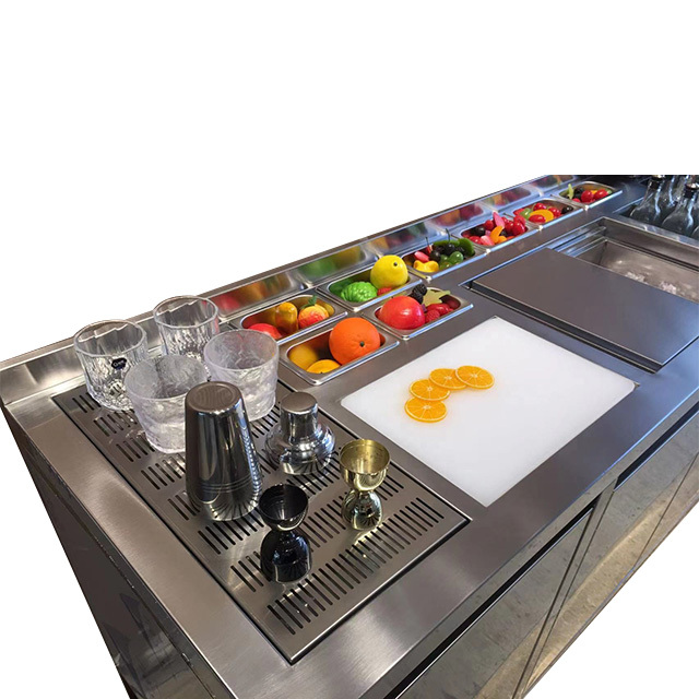 Hot Sale Bubble Tea Counter Machine Single-Temperature Stainless Steel Freezer 120-200L Capacity for Milk Tea Shop Cafe Bar