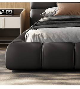 Новая кровать-софа 2025 года из натуральной кожи высшего качества, 1,8 м, размер King Size, в итальянском минималистичном стиле, с обивкой, для главной спальни, свадебная - Product Image 6