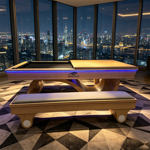 Mesa de Billar Moderna, Minimalista y Opulenta de 7, 8 y 9 pies, Hecha a Mano, de Lujo, Adecuada para la Decoración <span class=keywords><strong>Interior</strong></span> de Villas - Product Image 2