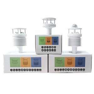 Estação meteorológica Rs485 agricultura psto solar compacto 6 elementos ultra-sônicos pressão da temperatura do ar e vento anemômetro palhetas - Product Image 4