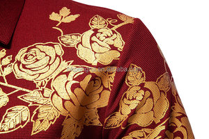 V-neck Printed Floral Embroidered Luxury Polo Shirt Skin <b>Tight</b> T Shirts For Men Top Quality Quick Dry Fit Cotton Man T Shirt - Product Image 5