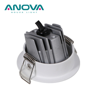 Aluminium 3000K IP44 mini downlight led angle de faisceau étroit réglable petit spot