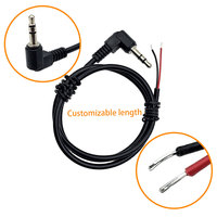 Câble audio auxiliaire ultra pur tressé équilibré mâle-mâle personnalisé pour casque de voiture avec faisceau de câbles d'extension
