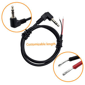 Cabo de Áudio Auxiliar Trançado Ultra Puro Personalizado Macho-Macho para Fones de Ouvido Automotivos com Chicote de Cabo de Extensão - Product Image 2