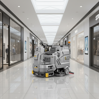 MINGNUO Autolaveuse autoportée autopropulsée grande capacité, nouvelle machine de lavage de sols de grande envergure 6800m²/h pour garages souterrains