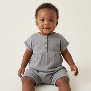 Pelele de algodón orgánico para bebé, ropa con estilo para niño, Pelele de invierno para bebé, mono de algodón orgánico - Product Image 1