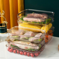 Conteneur de stockage alimentaire multi-tailles en plastique PET sans BPA, empilable, hermétique, moderne, étanche, de qualité alimentaire, léger