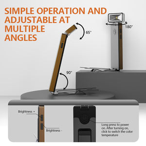 漫画式多色灯罩塑料车身电池供阅览室供电的旅行灯发光二极管书签台灯 - Product Image 3