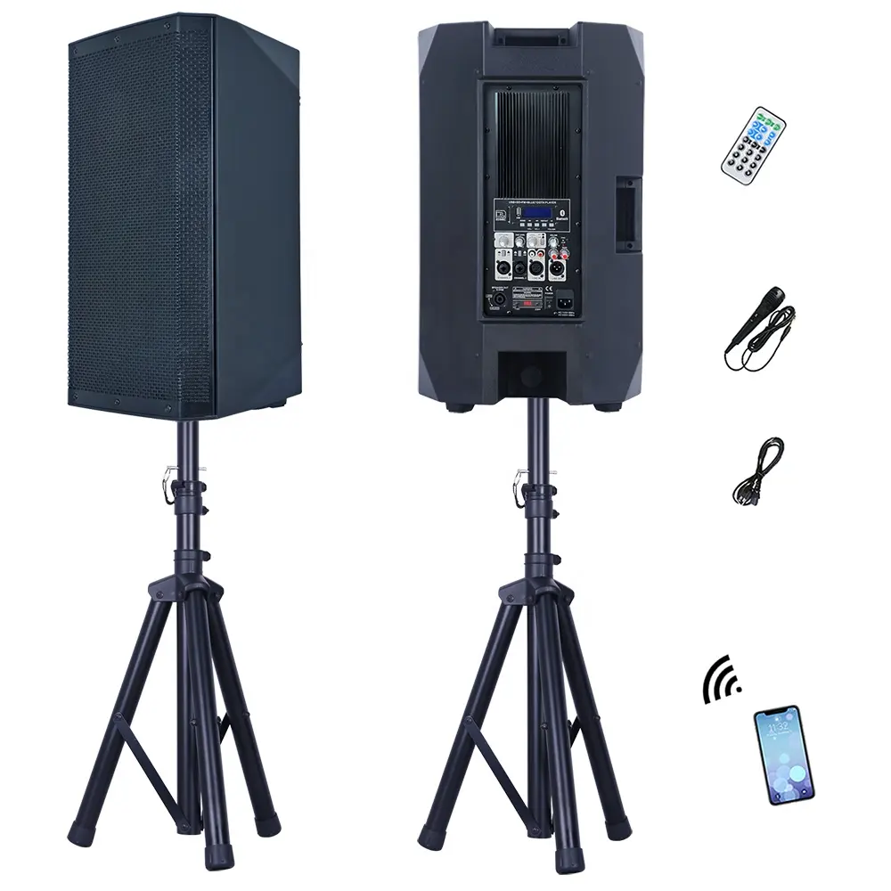 Subwoofer 5000W 15 "<span class=keywords><strong>Audio</strong></span> Profesional Out/Indoor PA Speaker Sistem Kotak Suara DJ Party Array Line System Bocina Parlant