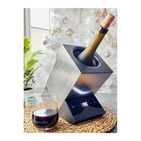 Refroidisseur de boîtier en acier inoxydable de taille portable congélateur personnalisé mini refroidisseur de vin