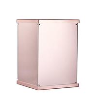Rehausseurs en acrylique miroir et boîte de présentation sur pied avec couvercle interchangeable pour centres de table de mariage et décorations de table