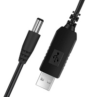 Câble de charge USB DC 5V vers DC 12V, Câble d'alimentation élévateur de tension, Cordon de charge