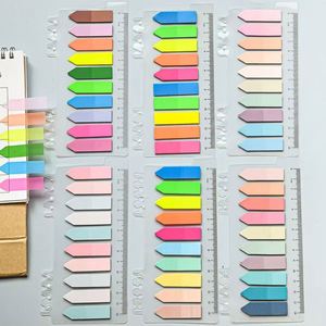 200 Sheets Multi-Color Transparent Waterproof PET Index Sticky Notes Self-Adhesive Memo Paper <b>Stickers</b> Customizable - Product Image 1