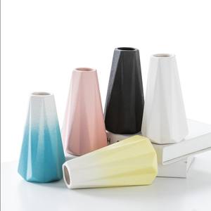 Rampa de gradiente hecha a mano para sala de estar, jarrón de cerámica para muebles del hogar - Product Image 1