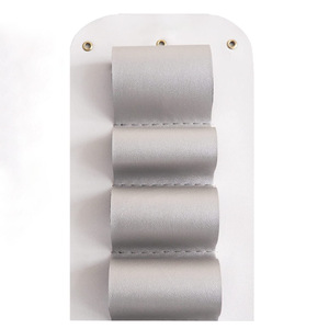 Cross-border wholesale <b>vinyl</b> leather roll holders, DIY large capacity <b>vinyl</b> hanging bags, gift wrapping storage bags - Product Image 4