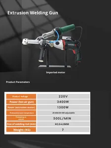 Portable Hot Melt Extrusion <b>Plastic</b> Welding Gun Machine Pp/pe <b>Rod</b> Type 220v 7kg 20-500c Mainland China - Product Image 5