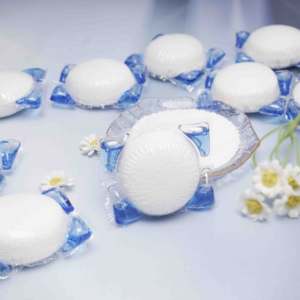 Yicun OEM làm sạch sâu máy giặt sạch hơn dùng một lần thân thiện với môi máy giặt chất tẩy rửa bột vỏ - Product Image 3