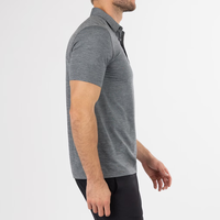 Chemise de golf personnalisée à sublimation pour homme, manches courtes, séchage rapide, polyester et élasthanne, col classique, tee-shirt de sport