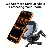 Support magnétique pour téléphone UGREEN à fixation sur grille d'aération de voiture avec base rotative et matériau en caoutchouc