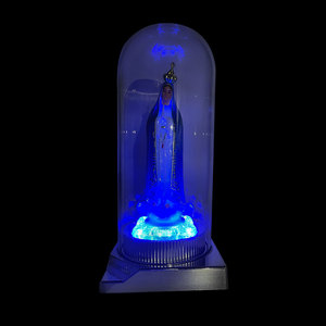 Fabrieks Christelijke Glazen Cover Plastic Katholieke Religieuze Geschenkartikelen Lichtgevende Gezegende Maagdelijke Moeder Mary Madonna Beeldje - Product Image 6