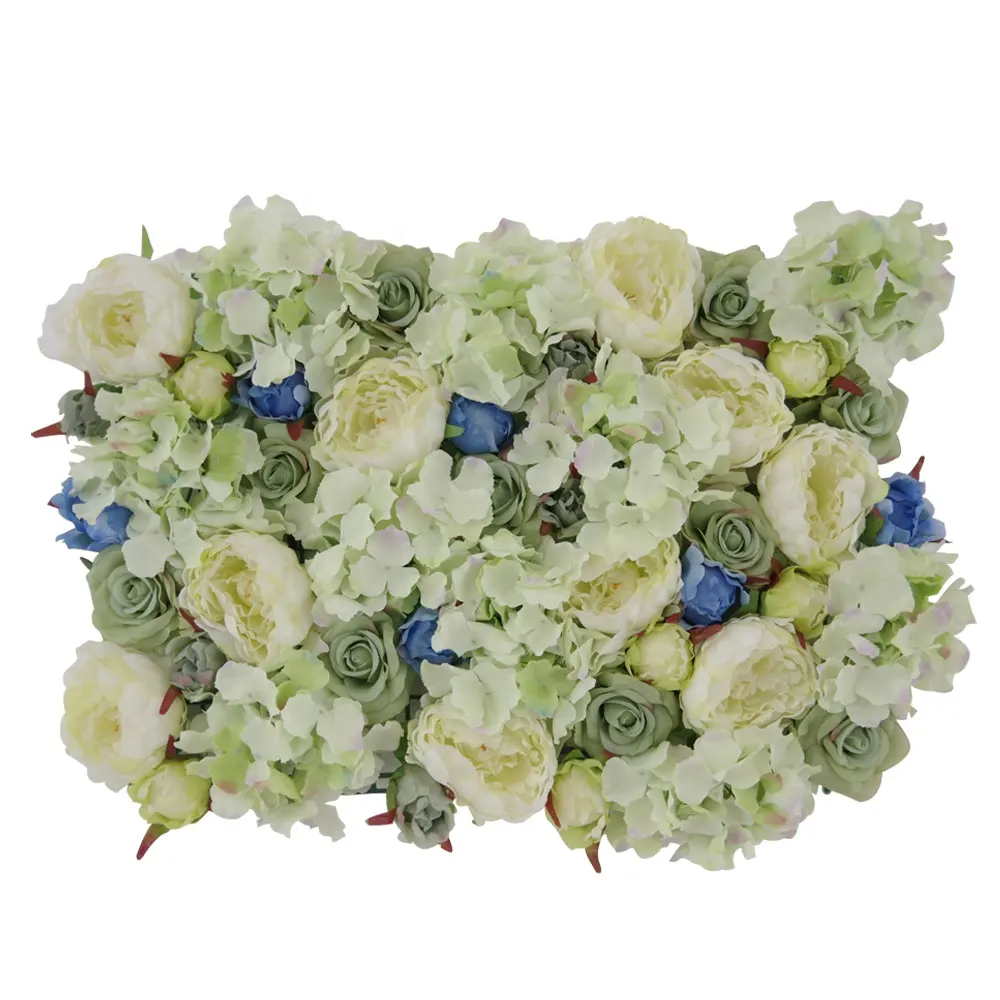 FW46-027-2アジサイローズミックス人工カーペットイベント花パネル結婚式装飾シルク花壁卸売