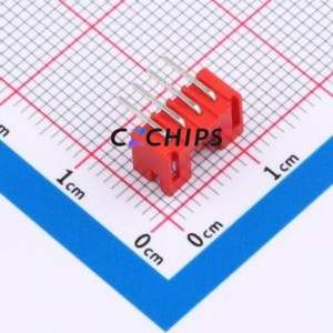 ZX-PH2.0-4PWZ-R Wire-to-Board Pin Header Bent Lead Through Hole,P=2mm Connector 1x4P 2mm Right Angle Insert PH - Product Image 2
