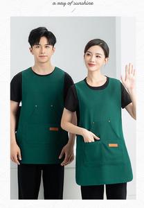 Customizable Vest-style Apron Waist <b>Pocket</b> Durable Polyester/Cotton Waterproof Custom Logo for Restaurant Bar Service <b>Staff</b> - Product Image 3
