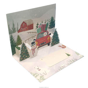 SUNSHINE-tarjeta de reproductor de música 3D para <span class=keywords><strong>cumpleaños</strong></span>, tarjeta de papel de felicitación para festival de Navidad, tarjetas de invitación para fiesta de boda, sobre de tarjeta postal - Product Image 1