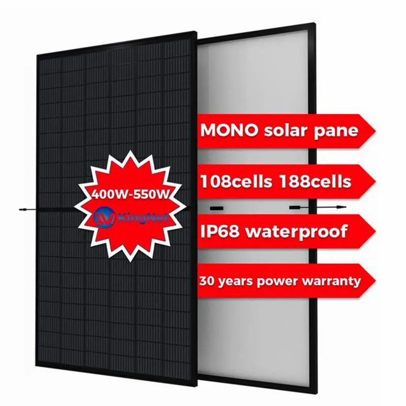 Alta qualidade Fabricante painéis solares 400W 410W 500W 550W watt Vendas por atacado de vários módulos solares