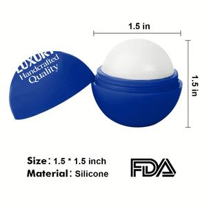 Baume à lèvres rond personnalisé, doux, parfum vanille, avec logo - Product Image 2