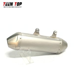 Échappement Slip-On TEENTOP Factory 4 temps pour <span class=keywords><strong>KTM</strong></span> 250/<span class=keywords><strong>350</strong></span>/450/500 EXC-F/FE350/FE501 en acier inoxydable sans DB Killer 50,5 mm - Product Image 2