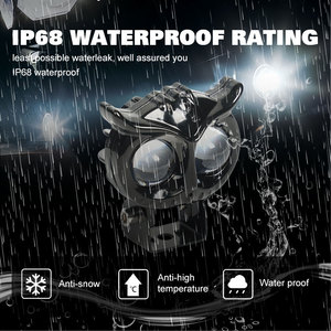 <span class=keywords><strong>Prix</strong></span> d'usine Projecteur d'éclairage avant de <span class=keywords><strong>moto</strong></span> Phare à LED à trois yeux et feux de croisement pour <span class=keywords><strong>moto</strong></span> - Product Image 5