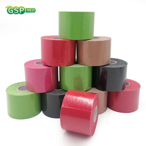 Cinta de Kinesiología de 5cm x 5m, cinta de Kinesio de Color personalizada impermeable <span class=keywords><strong>para</strong></span> deporte, cinta muscular transpirable de algodón <span class=keywords><strong>para</strong></span> fisioterapia - Product Image 2