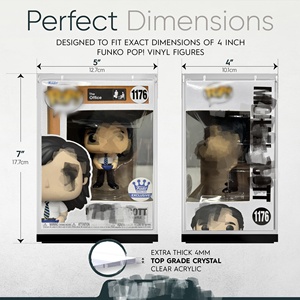 รองรับ OEM ODM กล่องอะคริลิคใสป้องกันเหลืองสำหรับเก็บสะสมฟิกเกอร์ <span class=keywords><strong>FUNKO</strong></span> <span class=keywords><strong>POP</strong></span> พร้อมไฟ LED แสดงสถานะ - Product Image 2