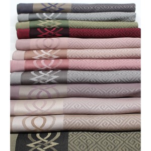 Wafa Fashion <b>Square</b> <b>Scarf</b> 110x110 Cm Jacquard Framed Design Multifunctional Polyester Viscose Blend Women Headscarf - Product Image 6