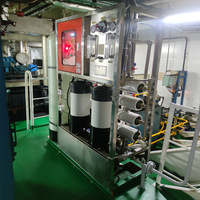 Pabrik Desalinasi Air Laut Portabel Sistem Pengolahan Air Reverse Osmosis (RO) 12000L/Hari Kontrol Layar Sentuh Otomatis PLC