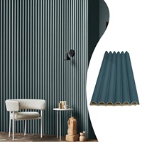 Panneaux muraux en composite bois-plastique (WPC) de haute qualité, classiques, modernes, imperméables, à rainures, pour la décoration intérieure des maisons