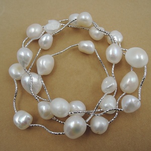 Collana di <span class=keywords><strong>Perle</strong></span> Lunga di Alta Qualità, 100% <span class=keywords><strong>Perle</strong></span> d'Acqua Dolce Naturali per Donna, 90 cm, Collana per Maglione - Product Image 4