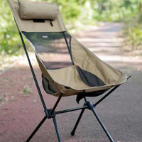 Chaise pliante portable en aluminium avec dossier, chaise haute pliable pour camping, chaise de plage extérieure – Approvisionnement direct usine à prix abordable