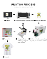 KECAI A3 DTF Impresora Pequeña DTF 30cm Fácil de Operar Multicolor Escritorio Transferencia Térmica Camiseta Dtf Máquina de Impresión
