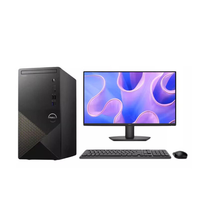 Dells Vostro 3030 New Large Case Desktop PC 23.8" LCD Monitor Intel Core I5-14400 8GB RAM 512GB SSD Windows 11 Home