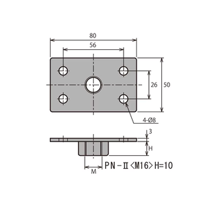 Tornillo de Nivelación Métrico HARMONIE Modelo P26-004, Tuerca de Placa, Otros Fijadores de Chapa Metálica para Industria Pesada, Japón - Product Image 2