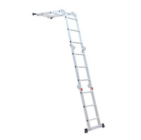 Günstige Verstellbare Klappbare Haushaltsleiter 4X3 4X4 4X5 4X6 3,6M 4,7M 5,7M 6,7M